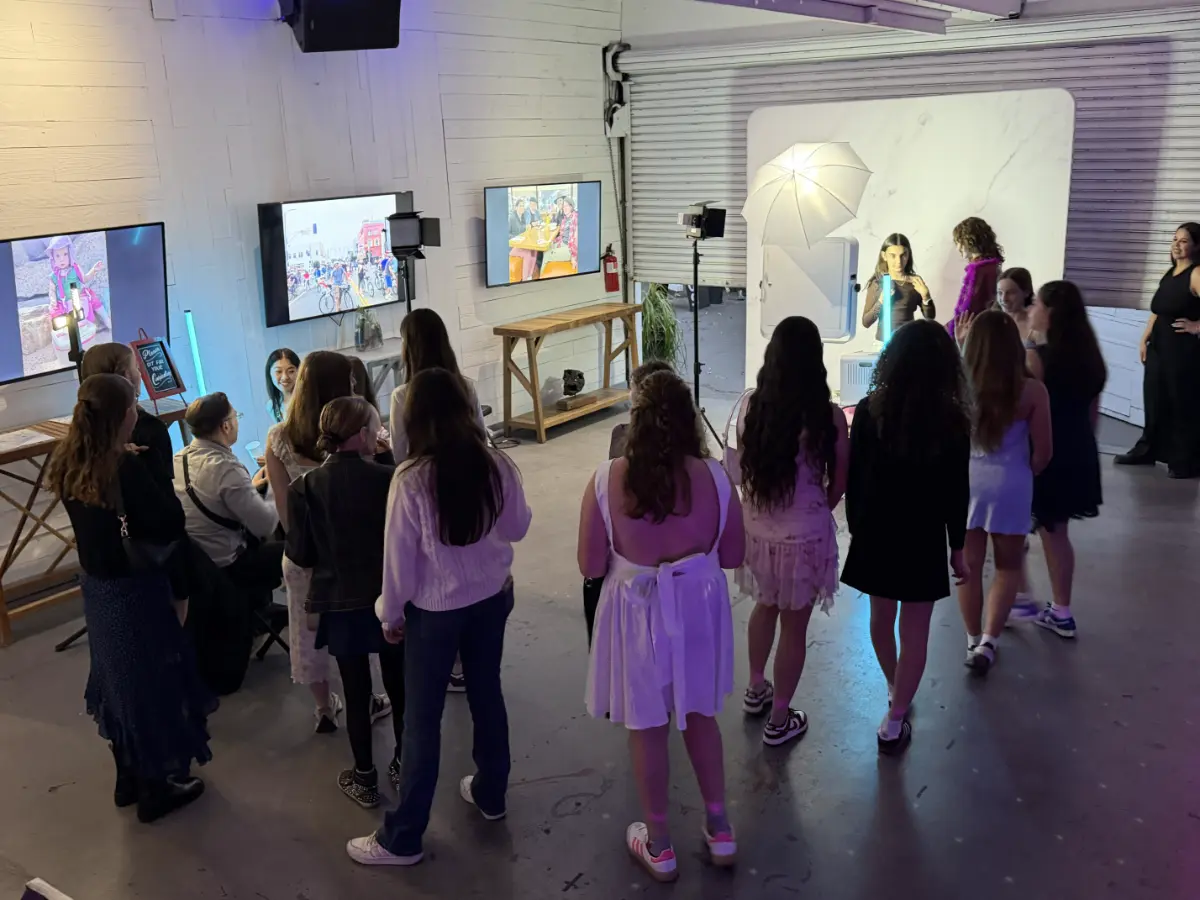 Industrial modern event venue in Los Angeles for a Bar Mitzvah celebration.