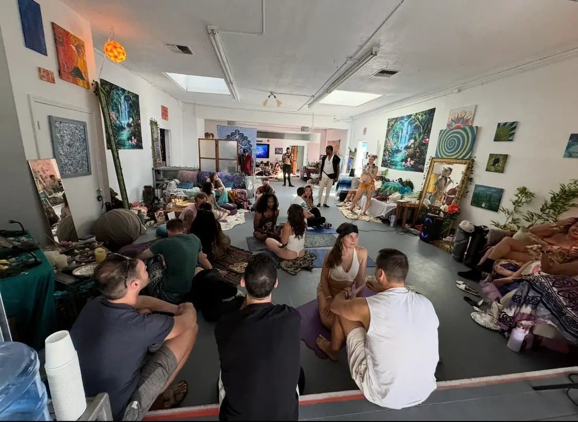 Community workshop and gathering event at Art and Space LA in Los Angeles